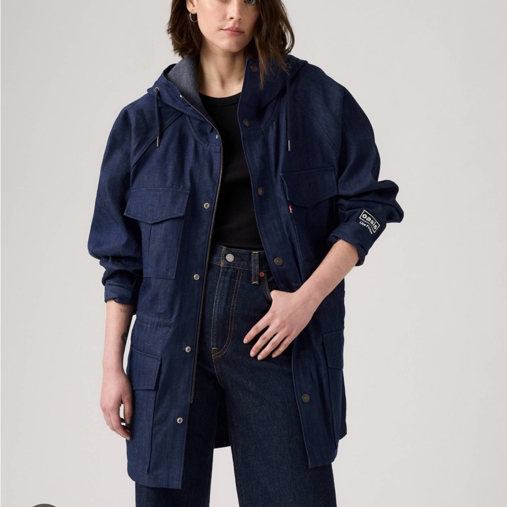 Rare Levi&acirc;s X Oasis Collab Parka Nwt